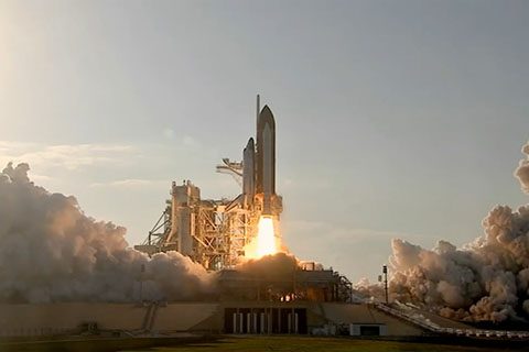 实拍视频-火箭发射 开普 caneveral 美国航空航天局 航天飞机