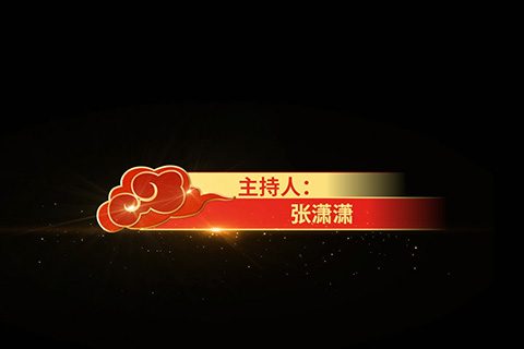 PR模板-喜庆元旦春节晚会年会节目名称字幕条模板