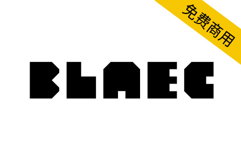 【Blaec】CC0协议免费英文字体，2字重，含 756 个字形