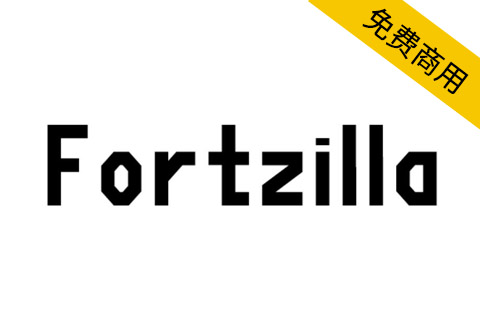 【Fortzilla】SIL OFL协议英文字体， 4 种样式和505个字形